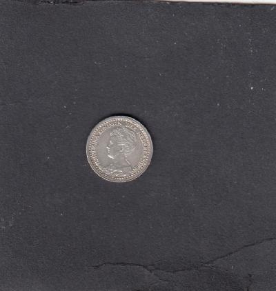 Beschrijving: 10 Cent WILHELMINA